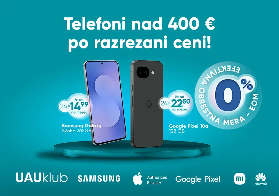 Telefoni nad 400 € po razrezani ceni!