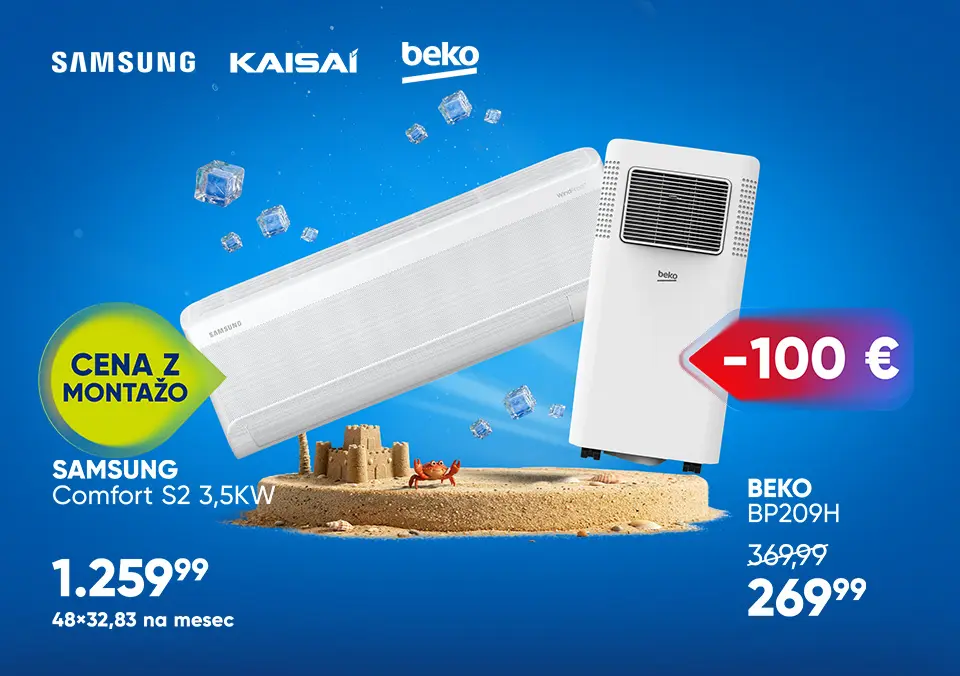 Prehiti vročino in izberi UAU klimo!