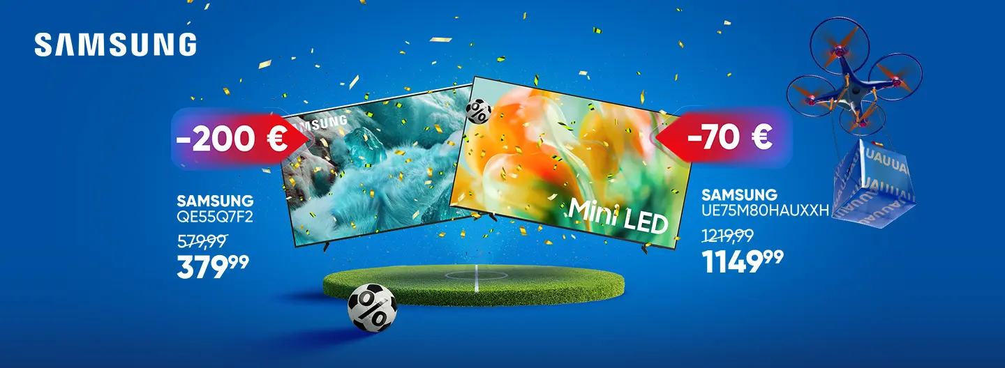 Ujemi vsak odločilni trenutek s Samsung televizorji!