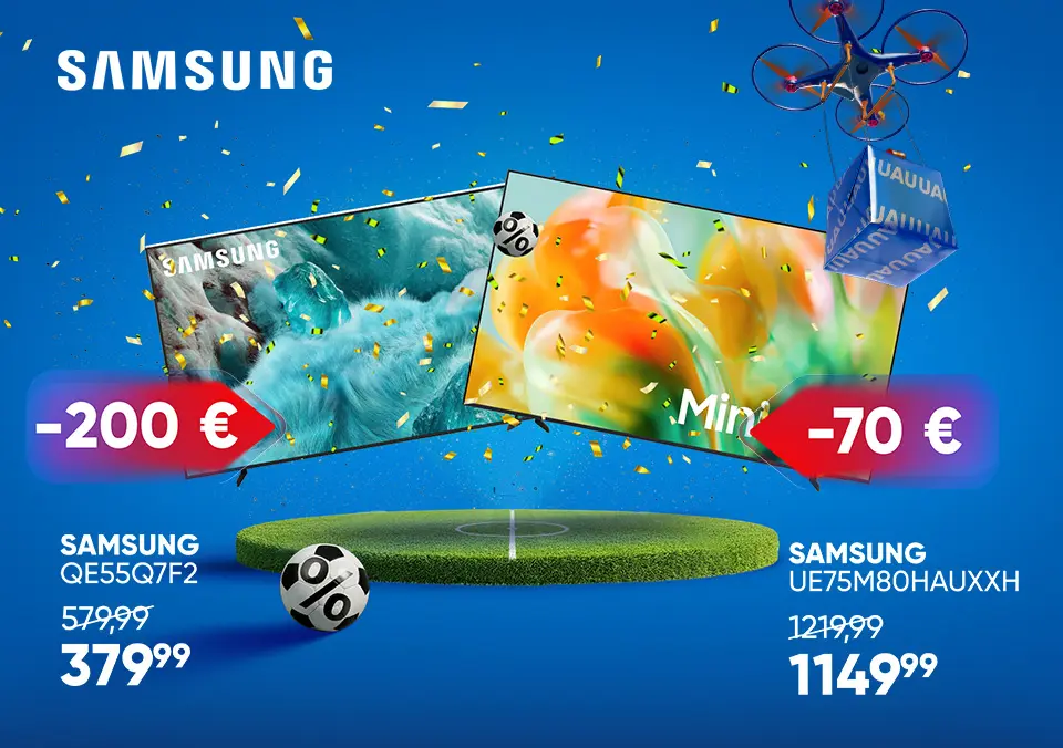 Ujemi vsak odločilni trenutek s Samsung televizorji!