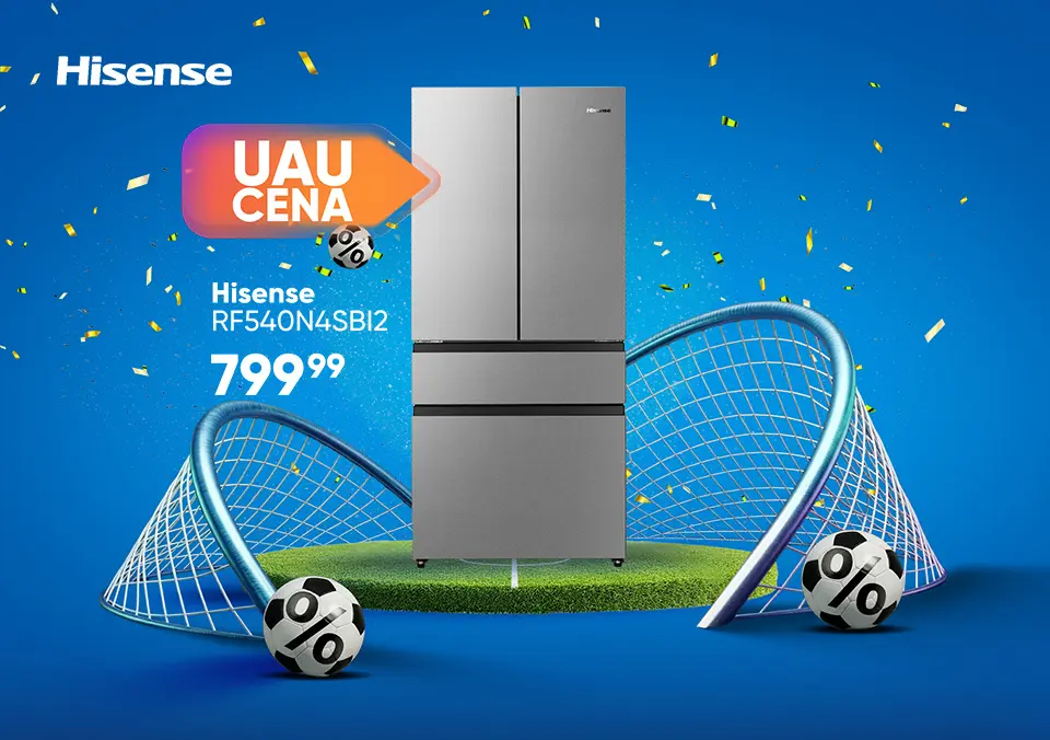 Za zmagovalno vzdušje doma izberi belo tehniko Hisense!