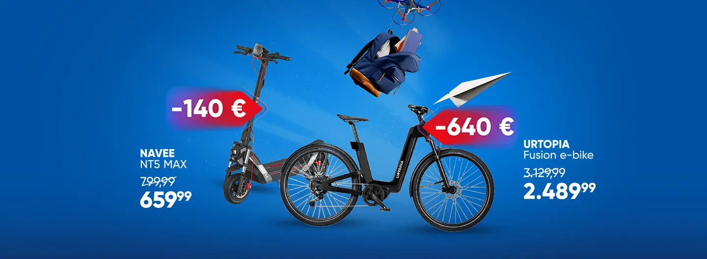 E-skiroji in e-kolesa za poletne poti