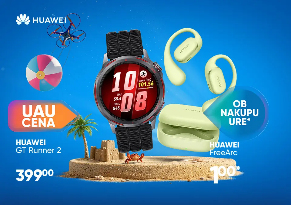 Ob nakupu pametne ure, slušalke le 1 €