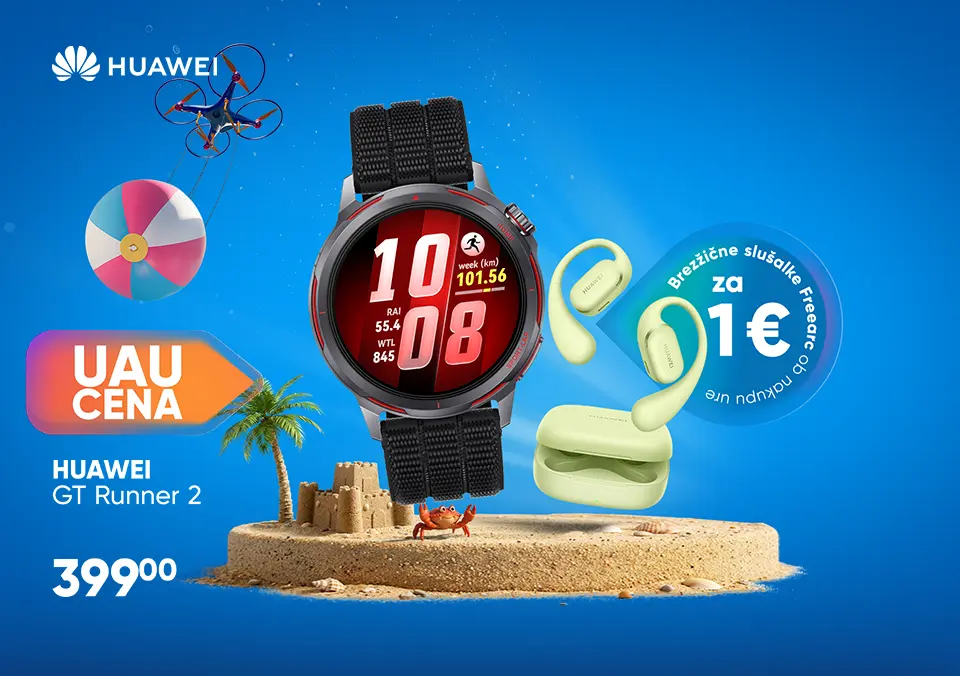 Ob nakupu pametne ure, slušalke le 1 €