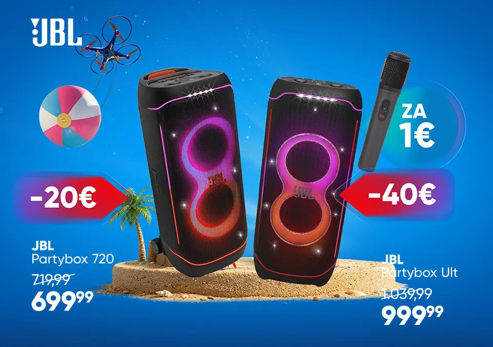 Ugodnost ob nakupu izbranih JBL PartyBox modelov!