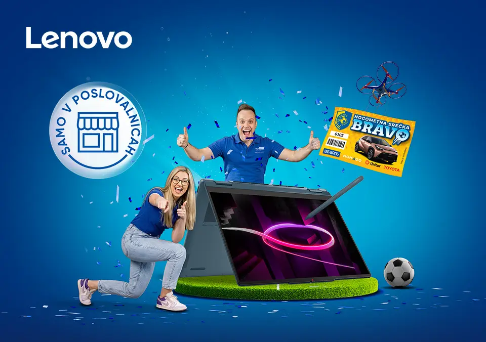 Kupi Lenovo prenosnik in srečka bo tvoja!