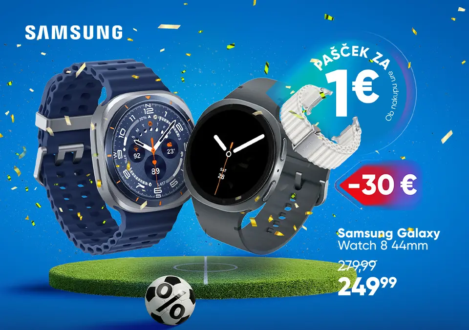 Ob nakupu izbranih ur, pašček 1€