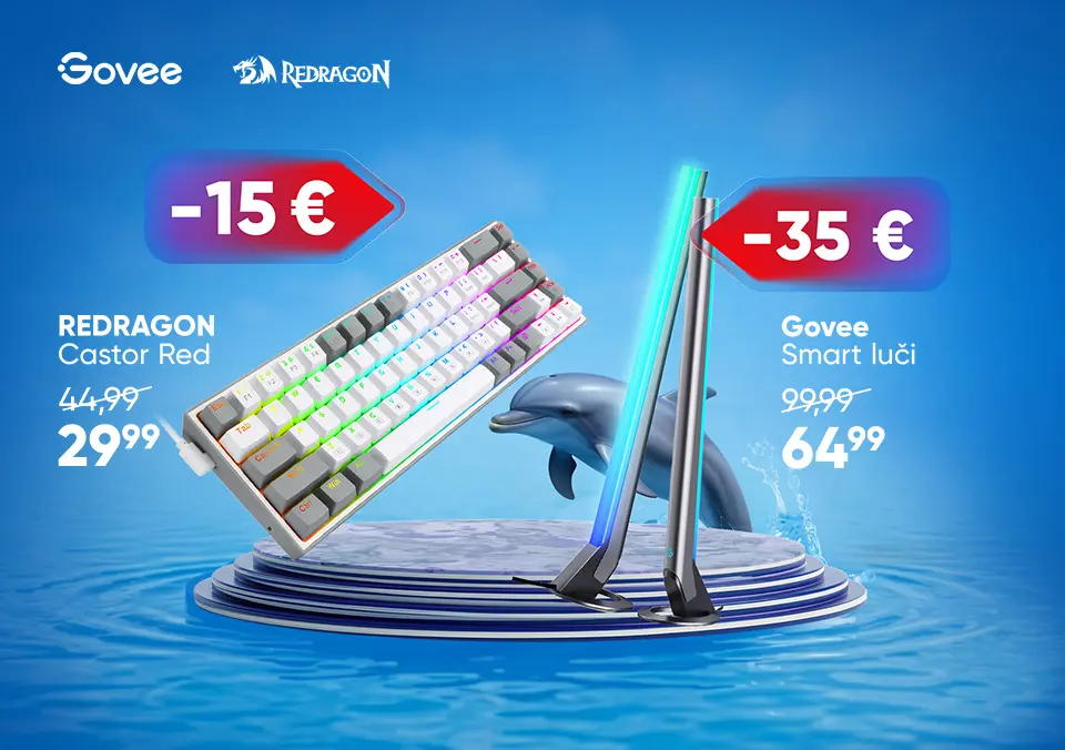 Nadgradi gaming setup z Redragon in Govee