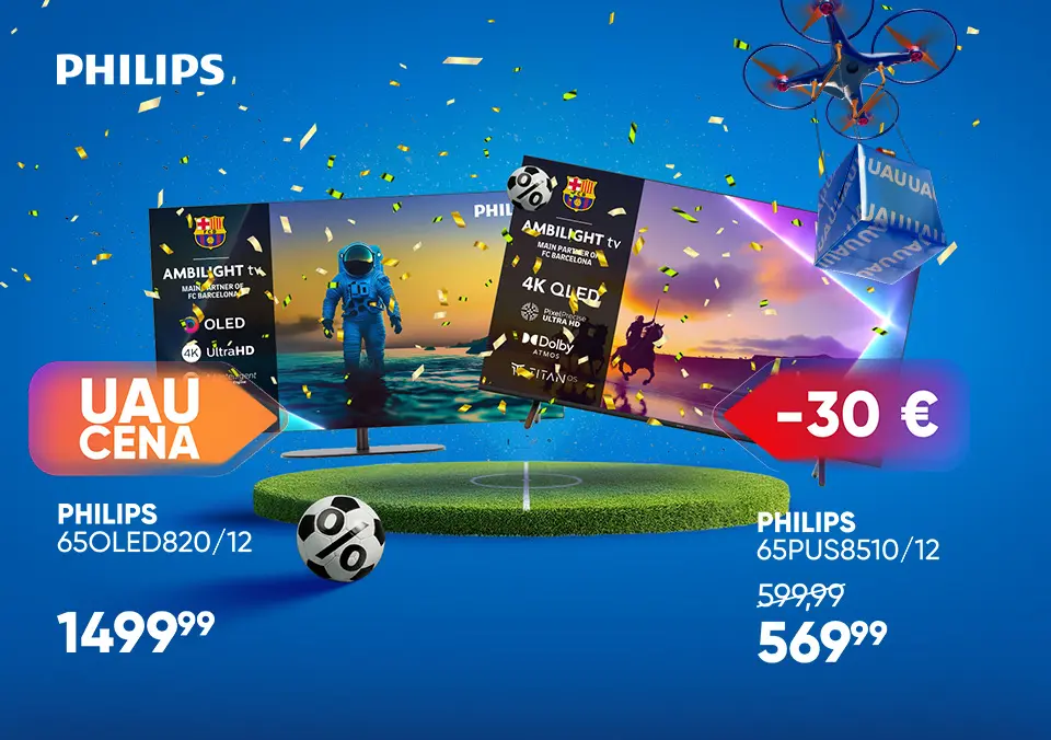 Vsaka tekma v pravih barvah! Samo s Philips televizorji.