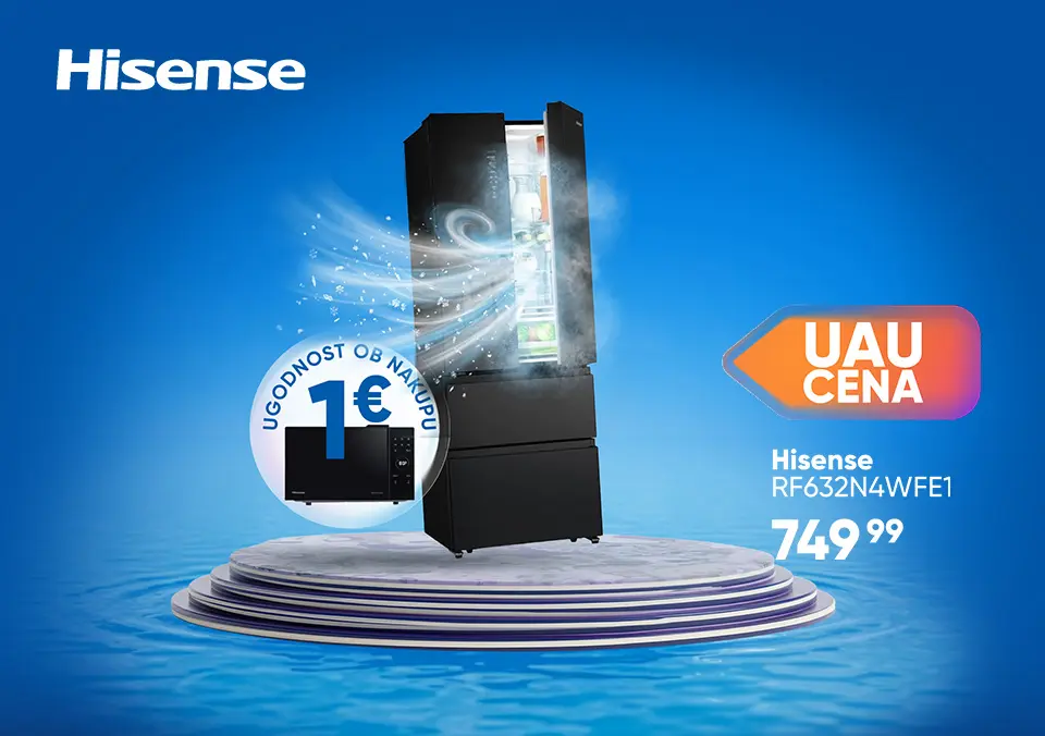 UAU poletje z belo tehniko Hisense