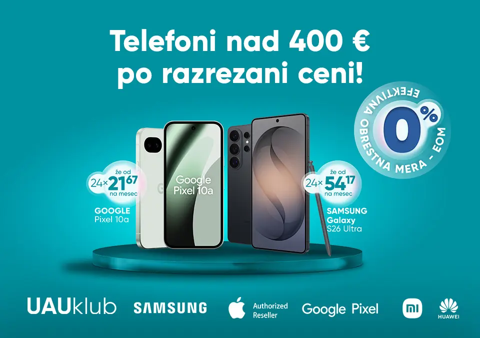 Telefoni nad 400 € po razrezani ceni!