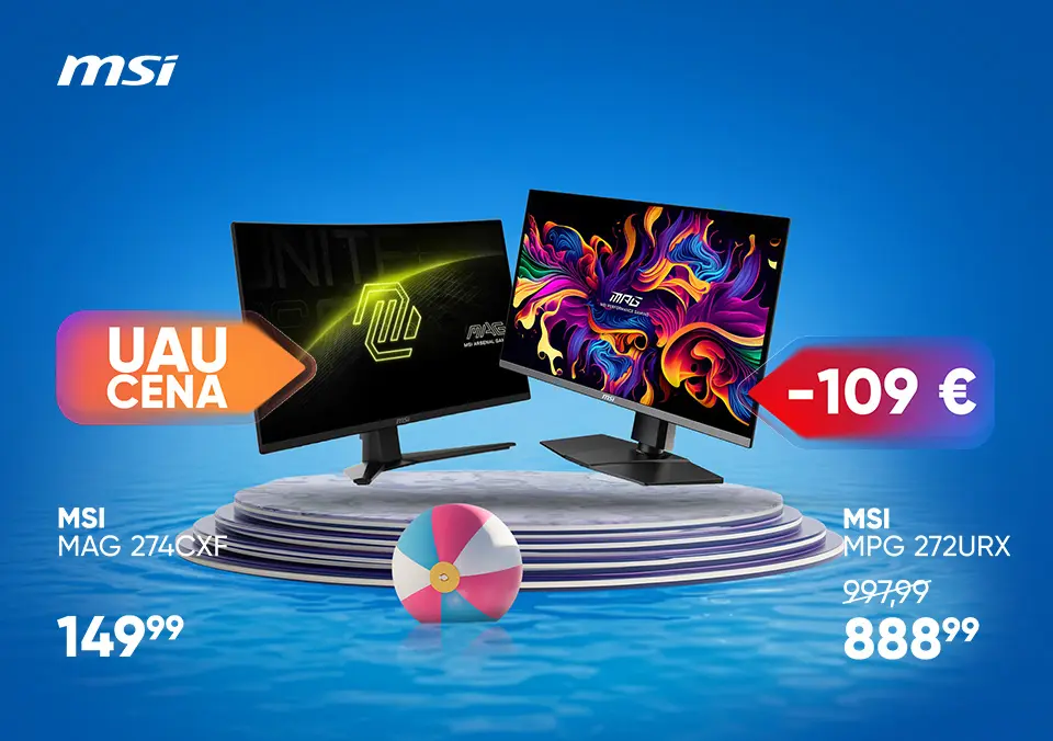 UAU poletje, UAU ponudba MSI monitorjev!