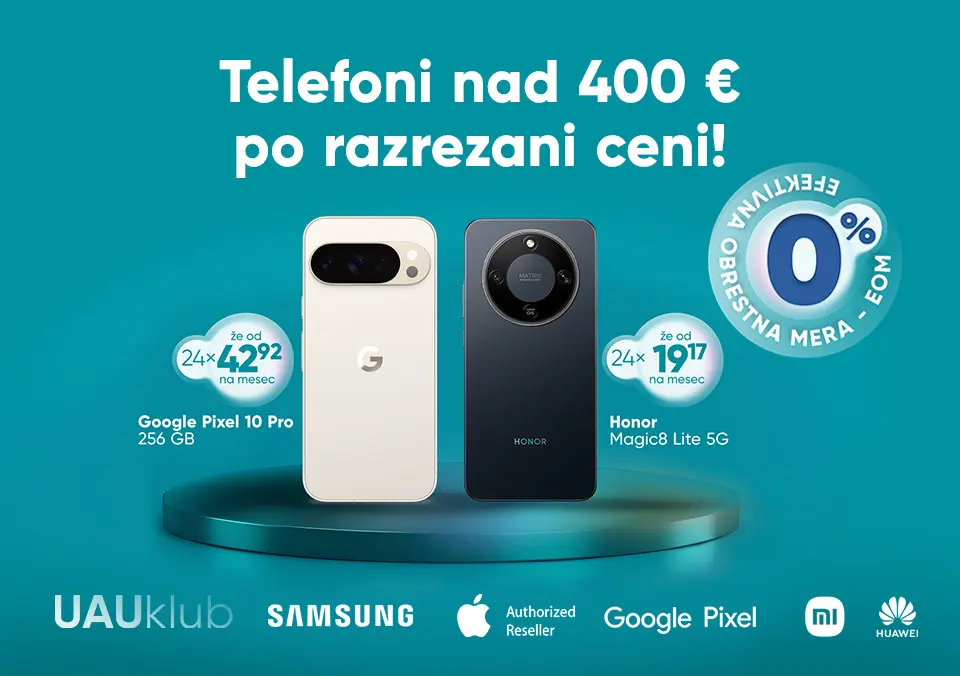 Telefoni nad 400 € po razrezani ceni!