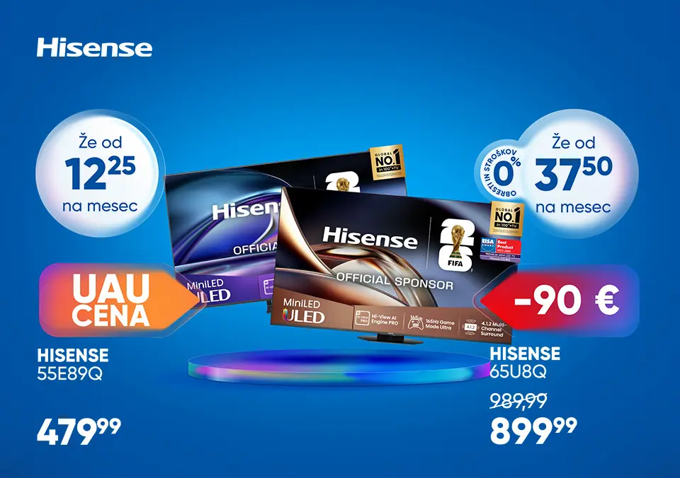 Hisense TV na obroke za vsak dom