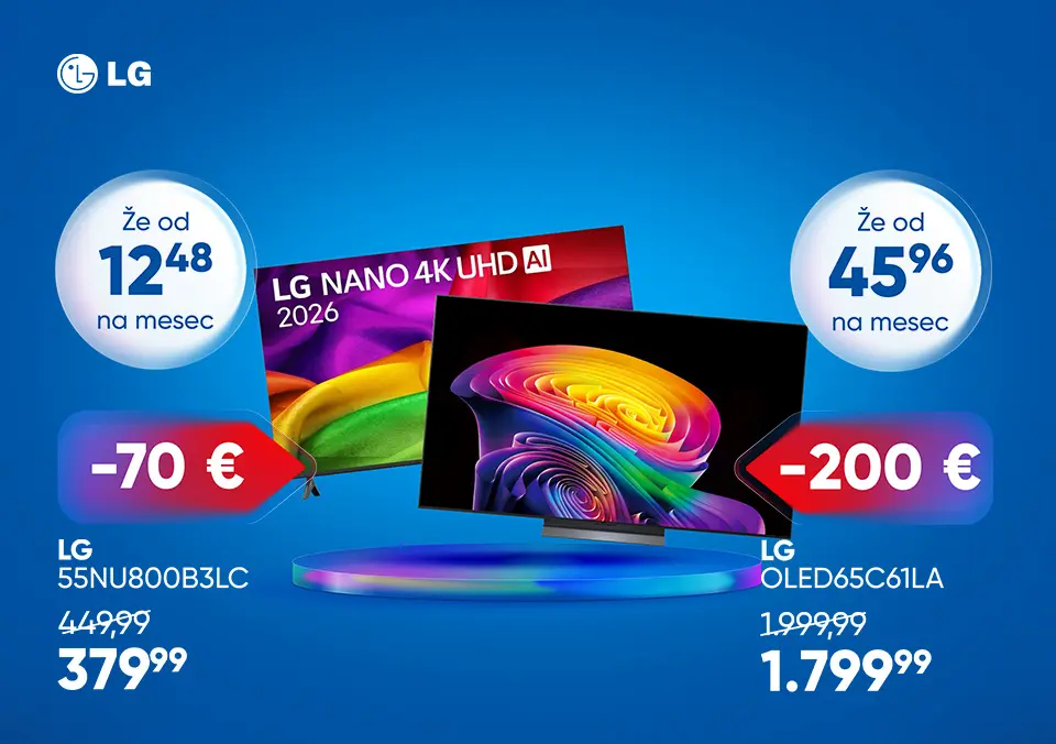 Vrhunska LG slika, dostopna na ugodne obroke!