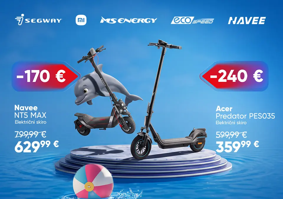 Z električnimi skiroji do UAU izkušnje!