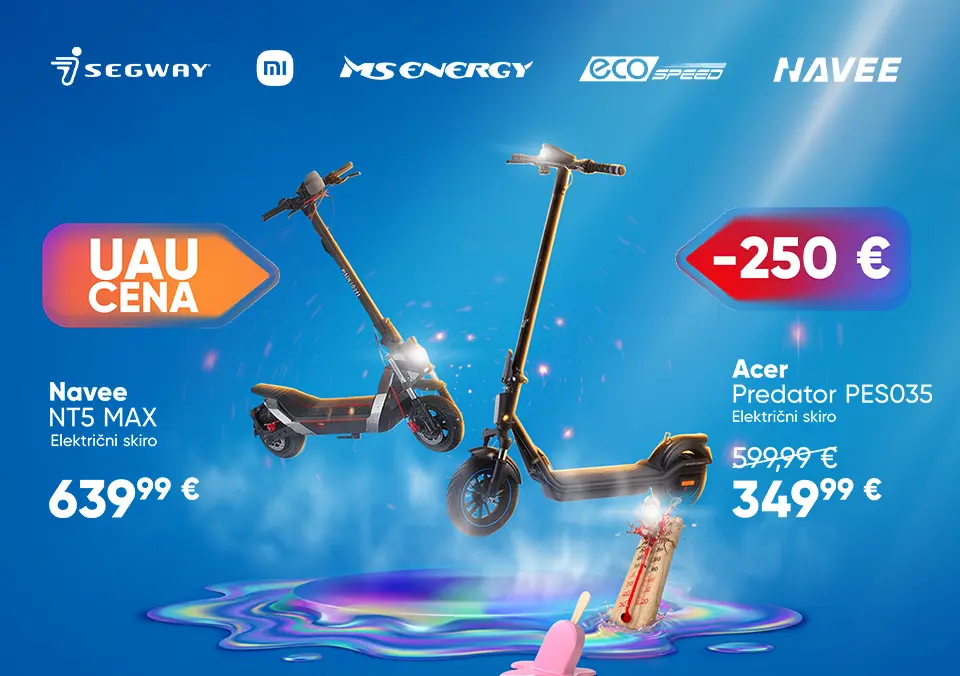 Z električnimi skiroji do UAU izkušnje!