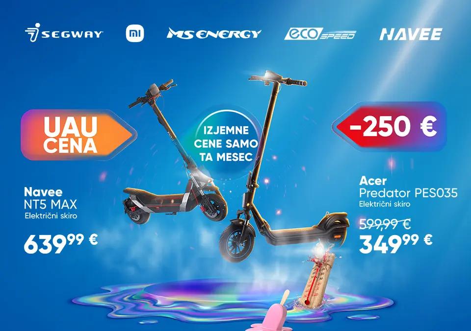 Z električnimi skiroji do UAU izkušnje!