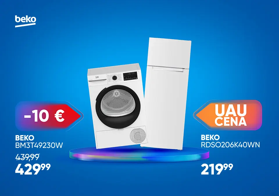 Zanesljiva bela tehnika Beko po UAU cenah!