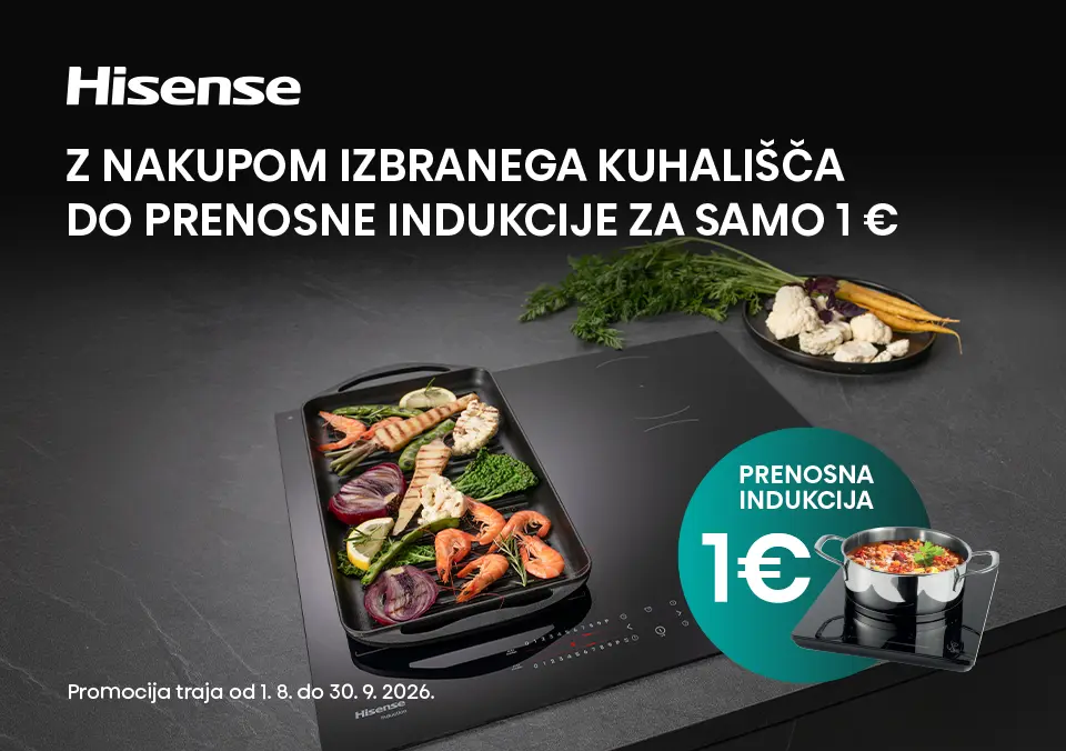 Ob nakupu izbranega kuhališča do prenosne indukcije za samo 1 €