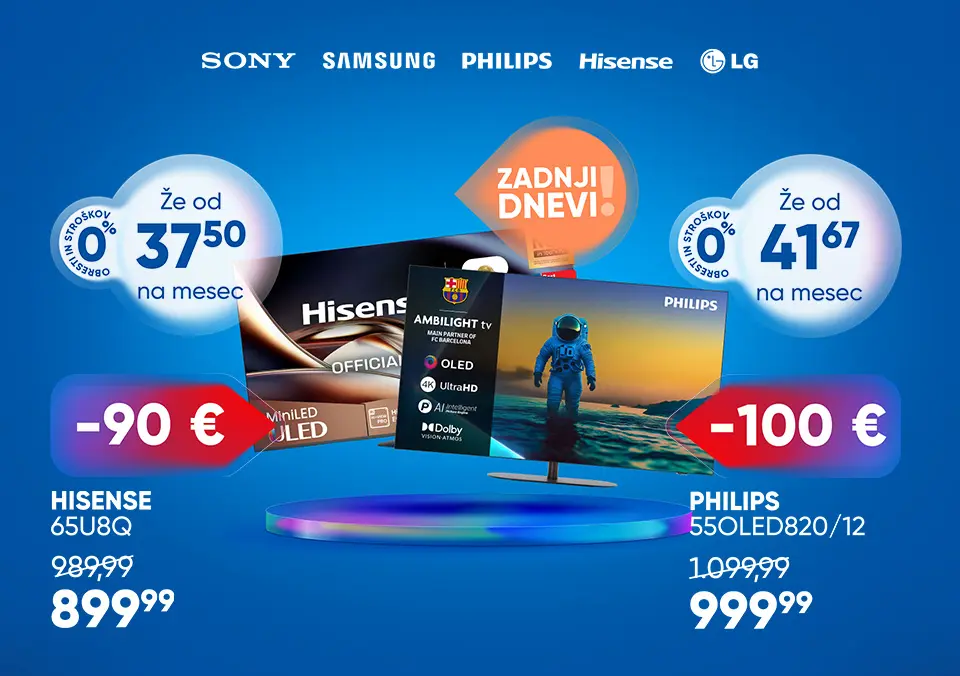 Kupi svoj TV in plačilo razdeli na obroke!