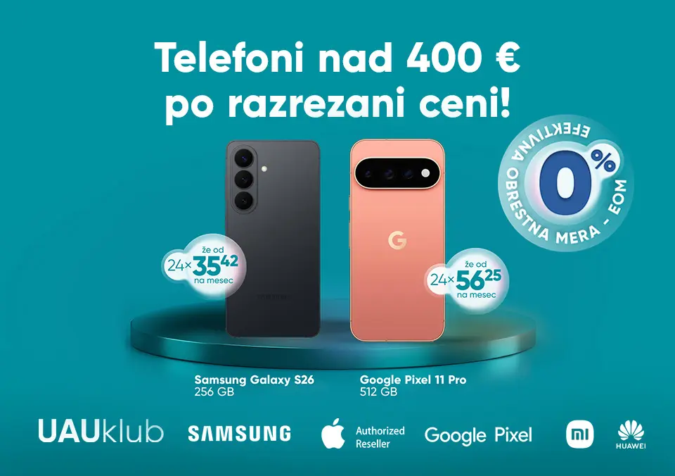 Telefoni nad 400 € po razrezani ceni!