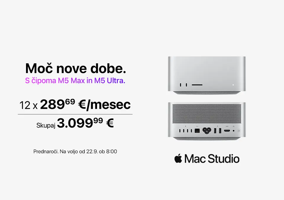 Prednaroči Mac Studio z M5 Max in M5 Ultra