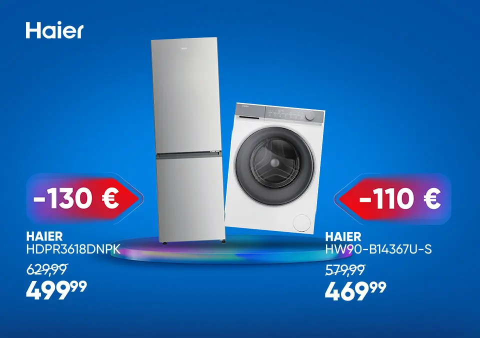 Odkrij Haier aparate po UAU cenah!
