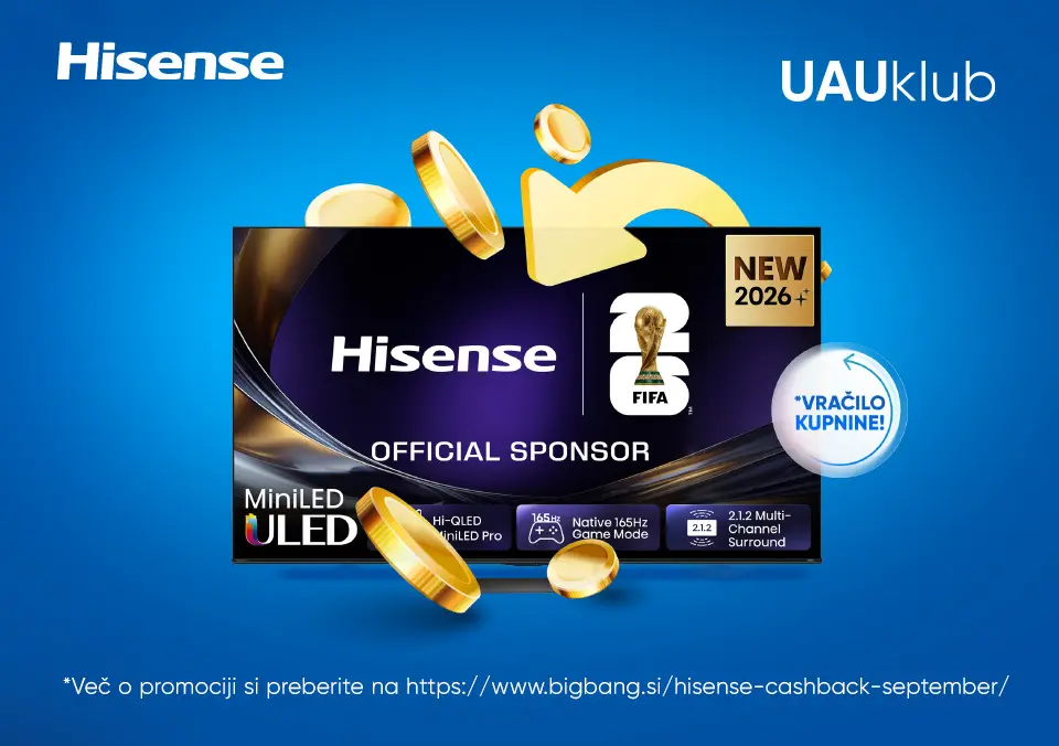 Hisense TV kupi zdaj, morda dobiš kupnino nazaj!