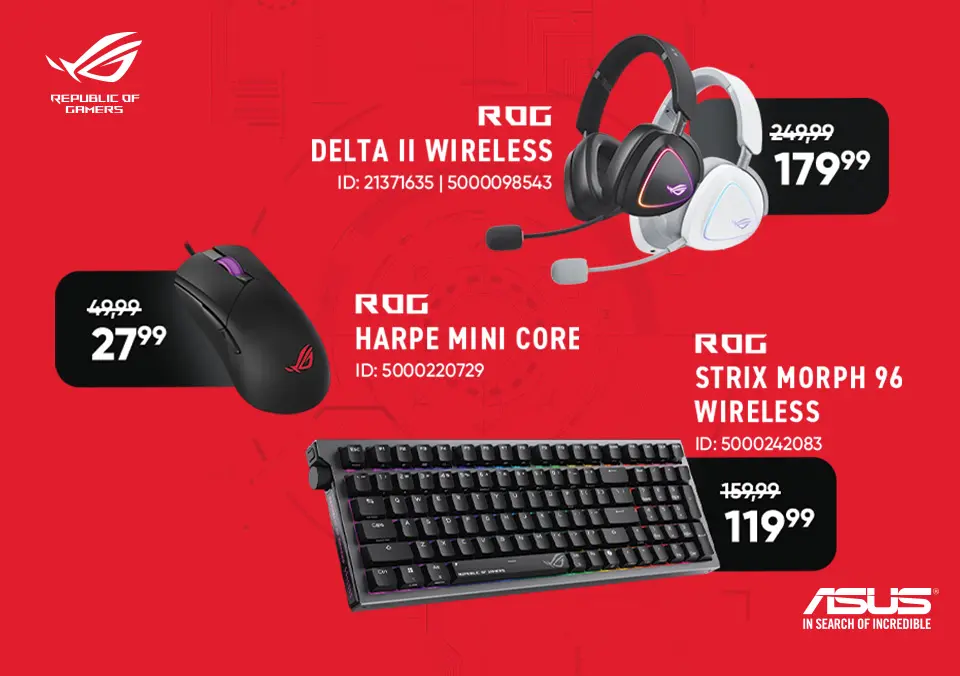 ASUS ROG gaming oprema v akciji