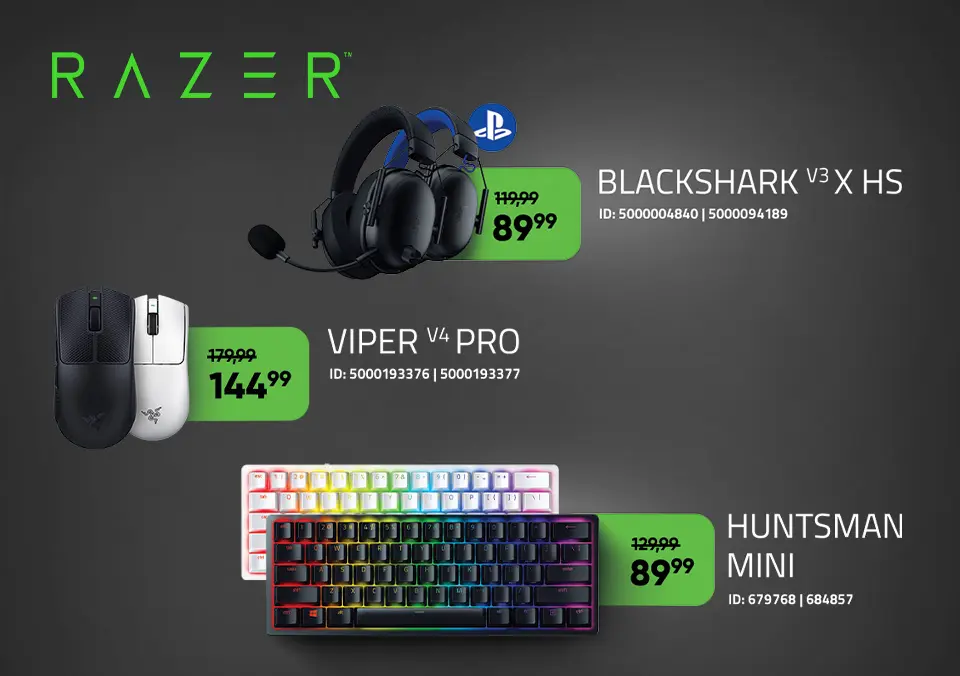 Razer gaming oprema v akciji