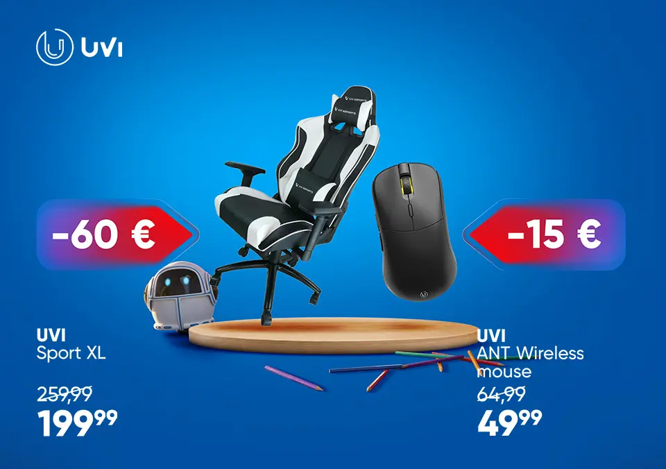 UVI oprema za udoben gaming in delo