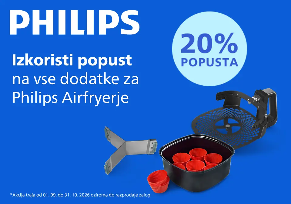 Izkoristi popust na vse dodatke za Philips Airfryerje