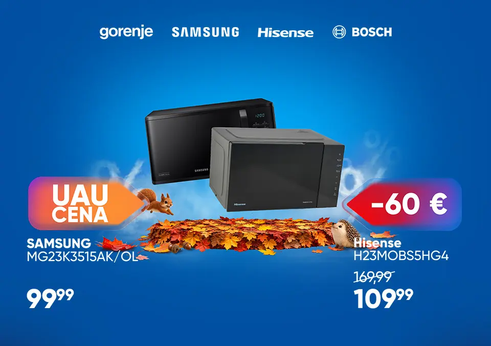 Vrhunska ponudba mikrovalovnih pečic!