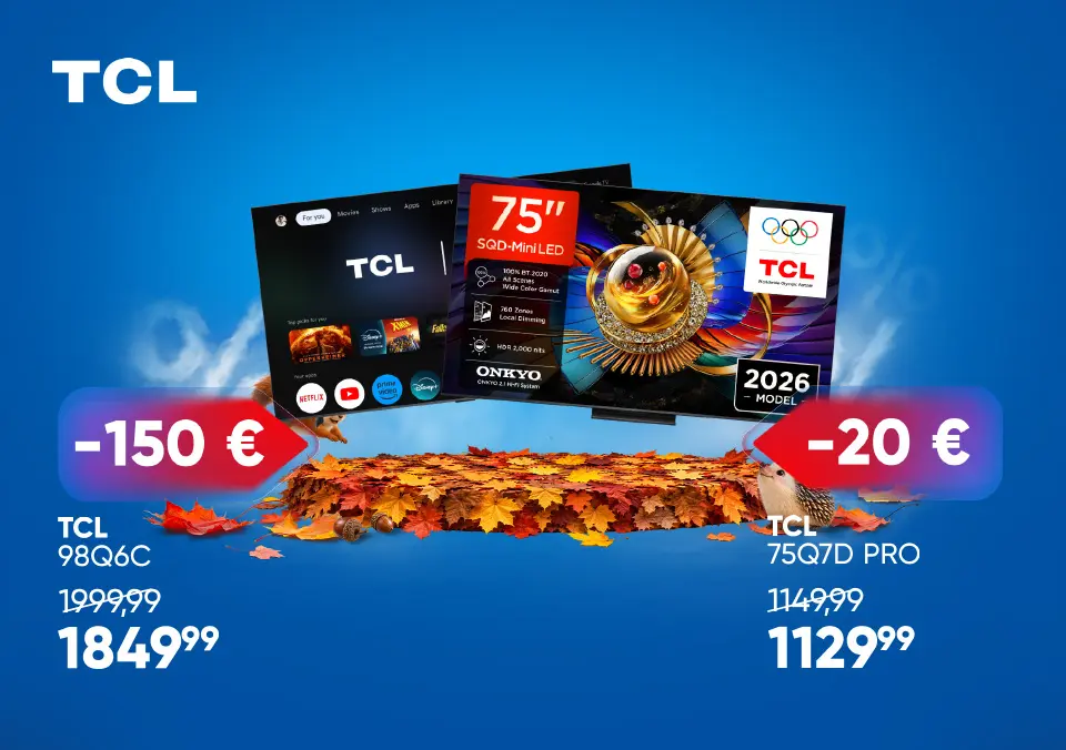 TCL za velike TV trenutke.