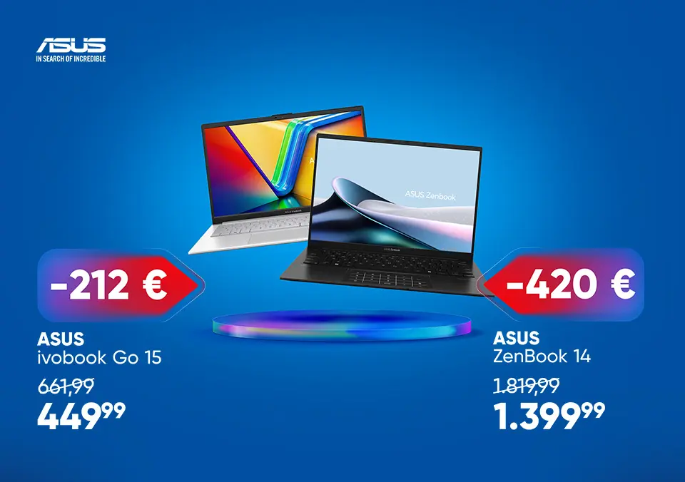 ASUS prenosniki zdaj v akciji!