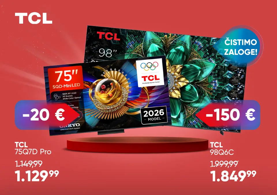 Odprodaja TCL televizorjev!
