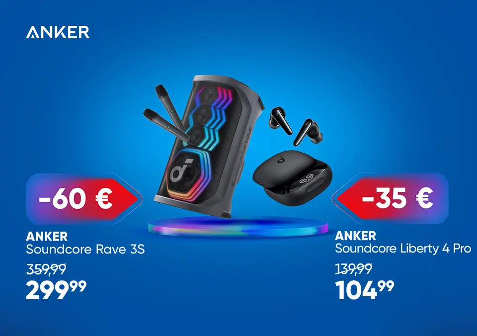 Uživaj v močnem zvoku z Anker Soundcore!