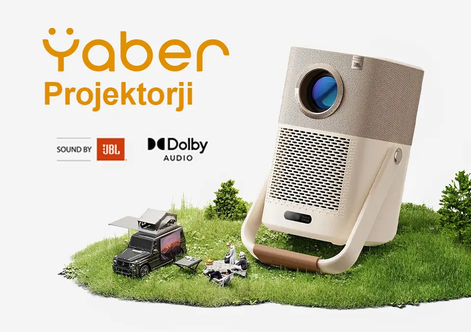 Odkrij Yaber projektorje z zvokom JBL in Dolby Audio