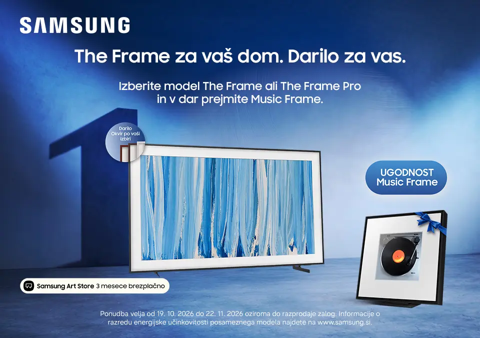 Kupi Samsung FRAME TV in uživaj v glasbi za 1€!