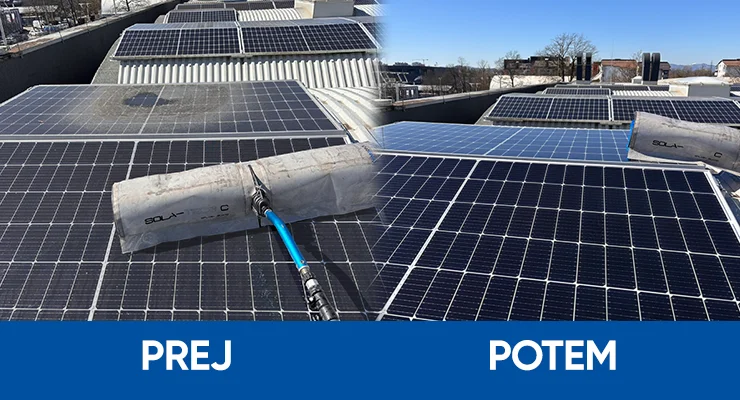 Čiščenje in vzdrževanje sončne elektrarne