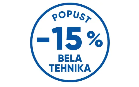 15 % POPUSTA NA BELO TEHNIKO