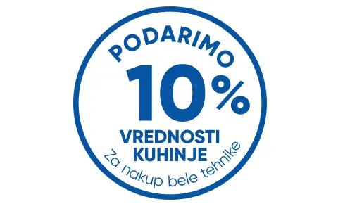 PODARIMO 10 % VREDNOSTI KUHINJE ZA NAKUP BELE TEHNIKE