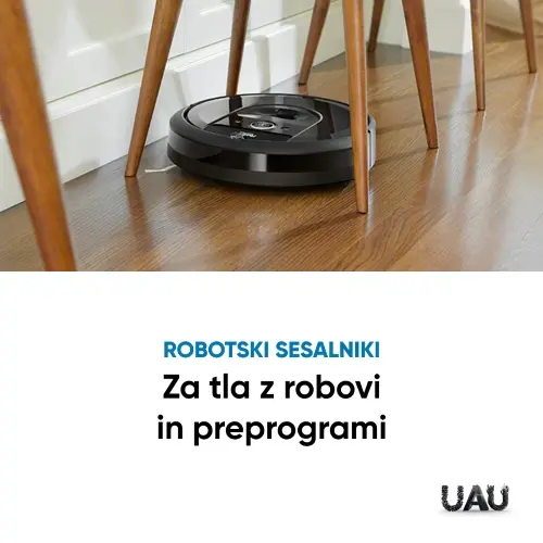 Robotski sesalniki za domove z robovi in preprogami